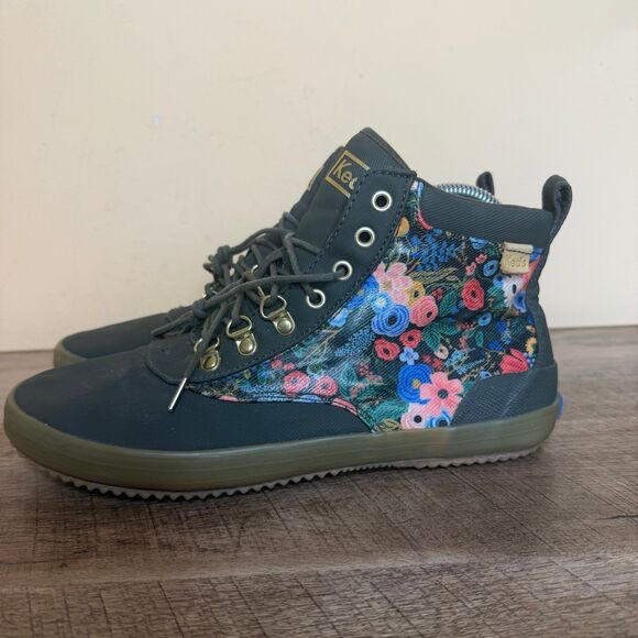 Keds x Rifle Paper Co. Scout Water-Resistant Boot Garden Party Women's 8.5 - Picture 1 of 7